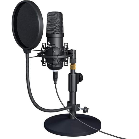 USB Microphone Kit 192KHZ/24BIT AU-A04T PC Condenser Podcast Streaming Cardioid - Picture 1 of 7
